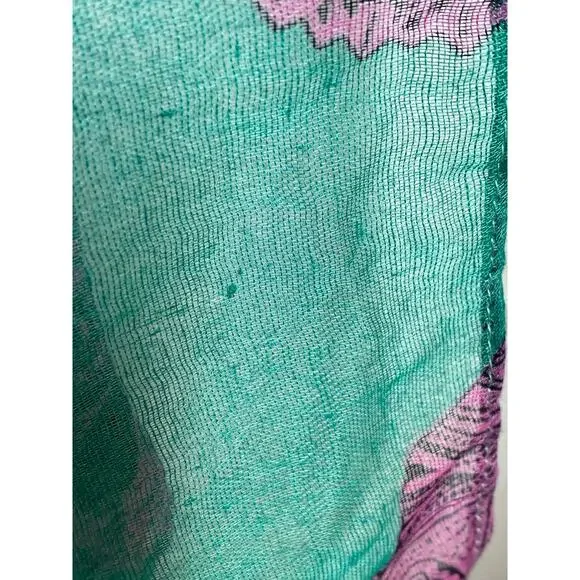 Skull Scarf Green Purple Black - Picture 13 of 13